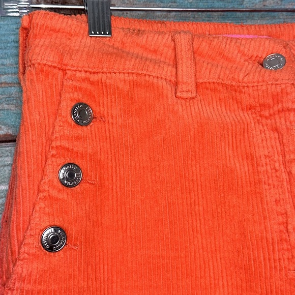Vilagallo Orange Women’s Pants Wide Leg Button Size 42 10 - Picture 4 of 10